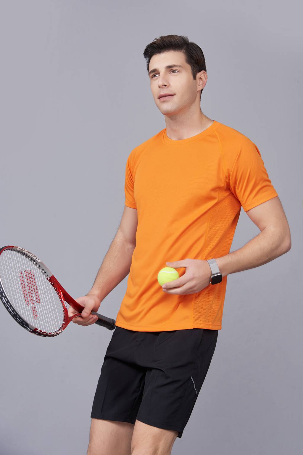 純色T恤  簡約大方經(jīng)典時(shí)尚  橘色